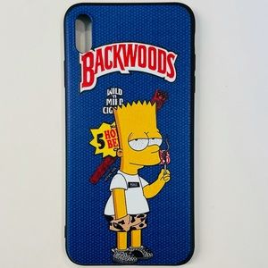 Backwoods Bart Simpson Blue iPhone XS MAX Case